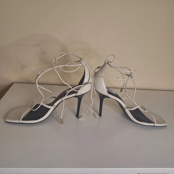 Reiss Kali High leather wrap heels SZ EU  41 - Picture 5 of 13